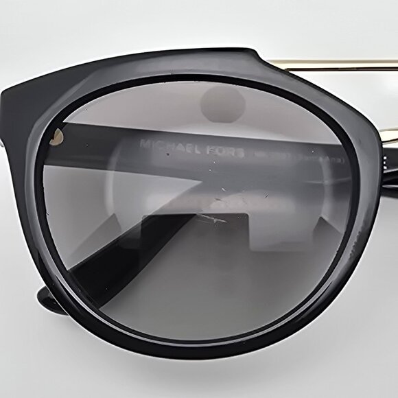 *SOLD* Michael Kors MK2107 Santa Ana Black Gold Frame Grey Lens Aviator Sunglass - Picture 15 of 16